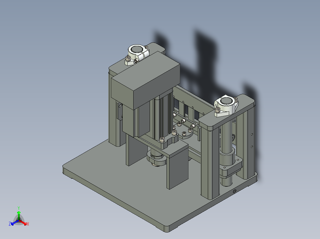往复试验机正等轴测图