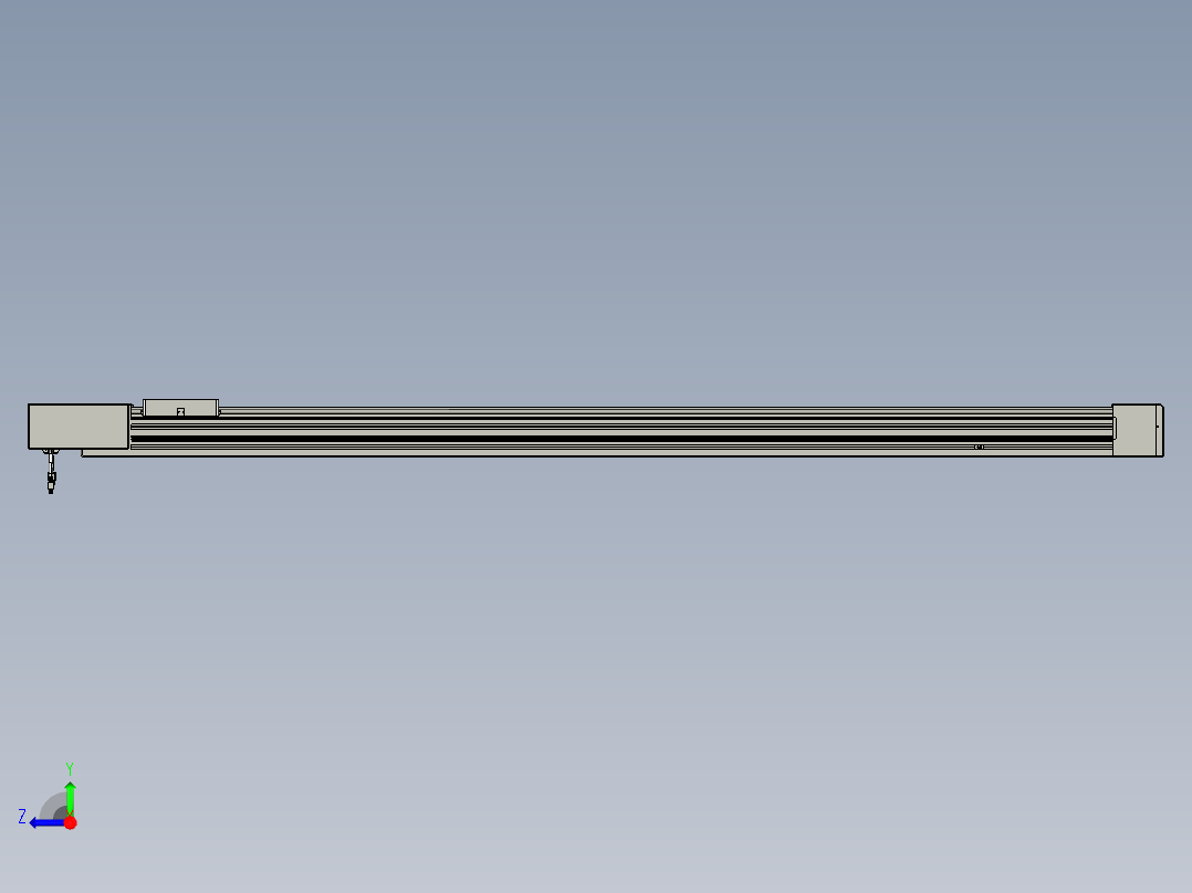 威洛博直线电机模组EB8-L100-S1750-BL-P75-MS3右视图