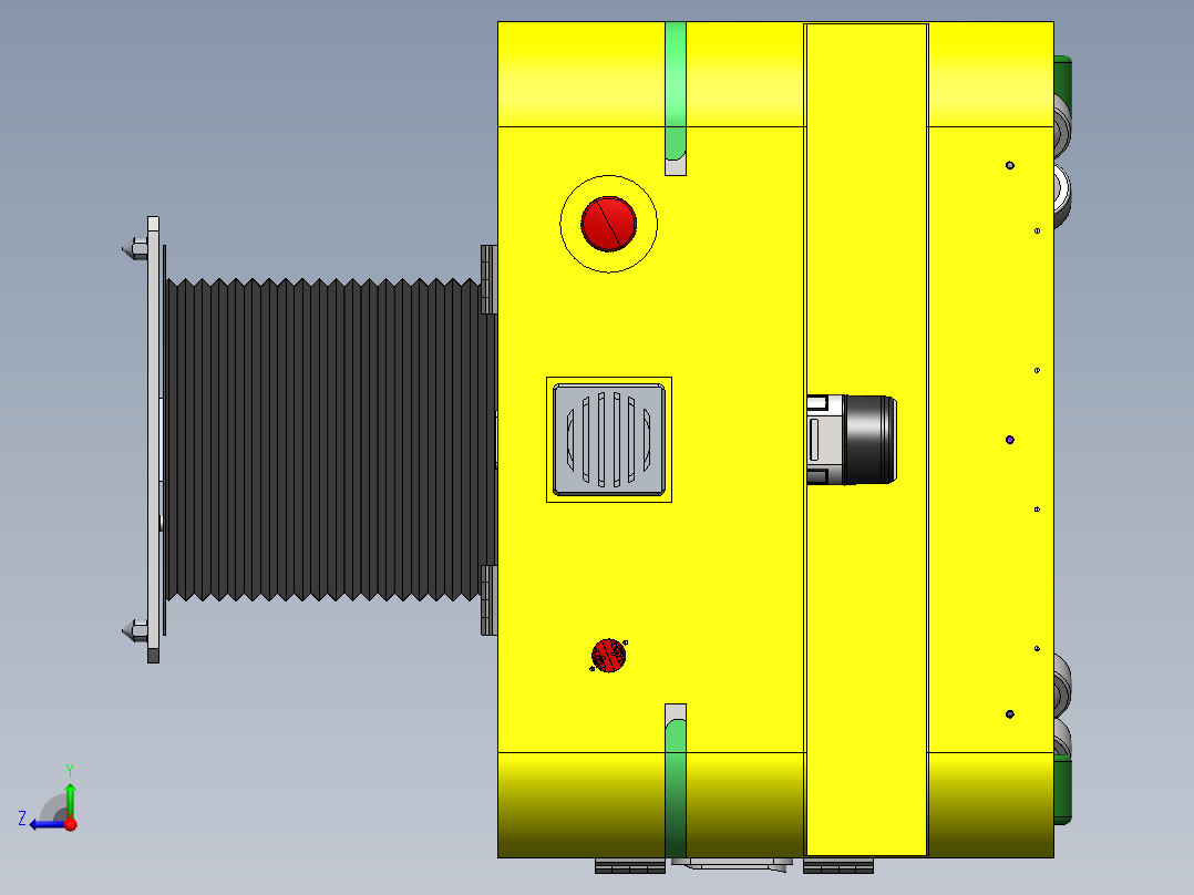 带顶升的AGV小车sw22可编辑右视图