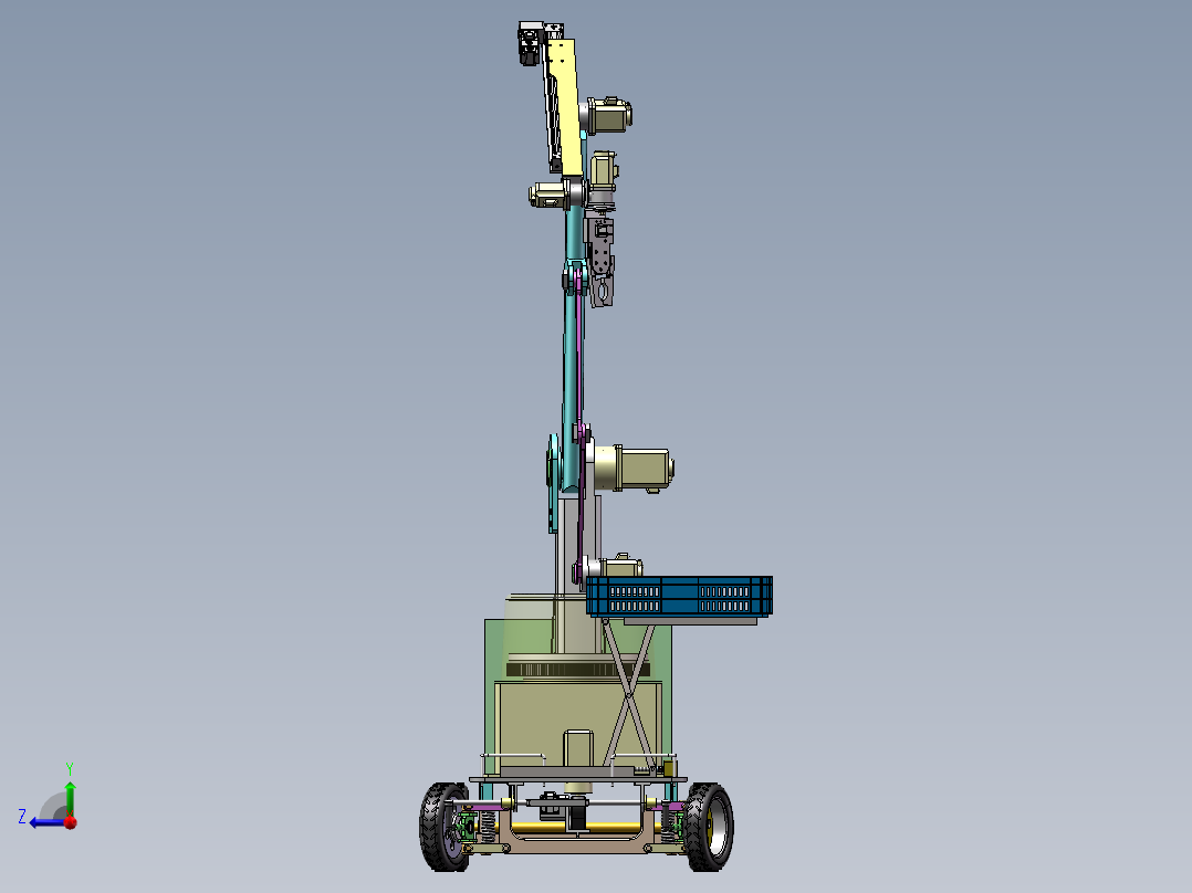 水果采摘机器人sw22右视图