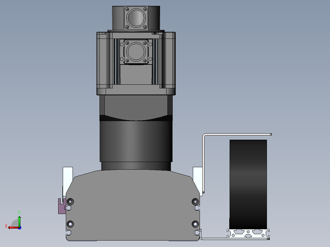 MTM齿轮齿条型MTM22-BC-1000W后视图