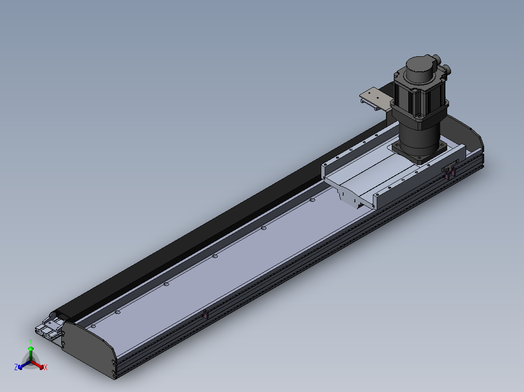 MTM齿轮齿条型MTM22-BC-1000W正等轴测图