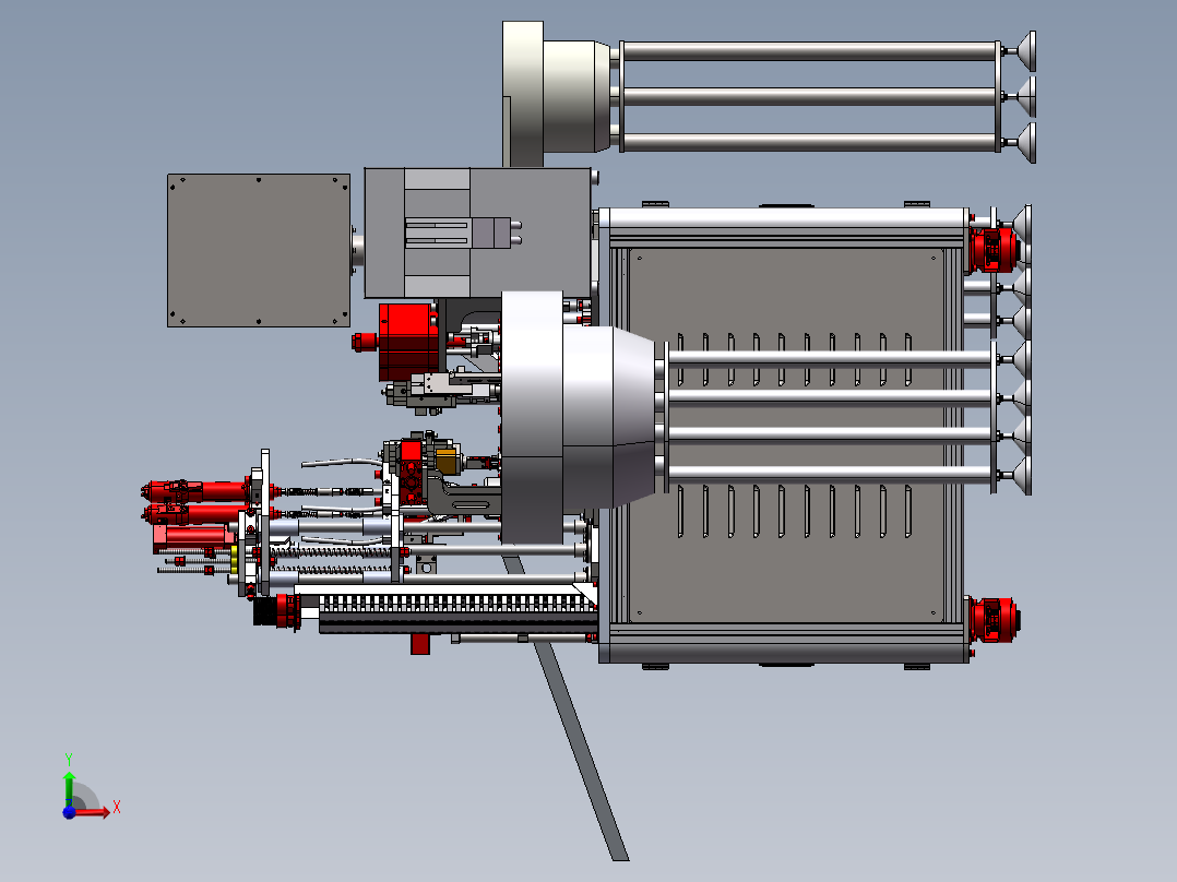 一种前盖锁螺丝自动一体机前视图