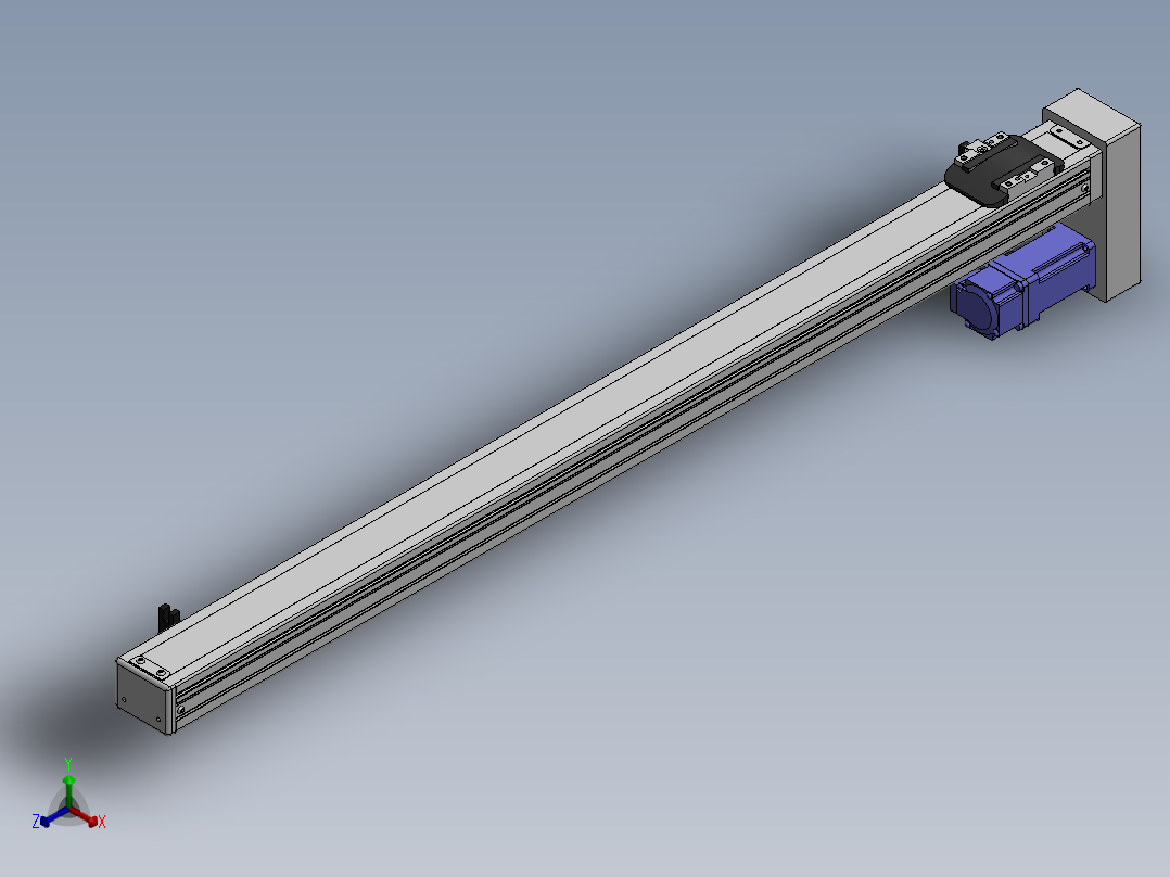 精密模组MY50-T10-750L-BM-P10B-C4-C正等轴测图