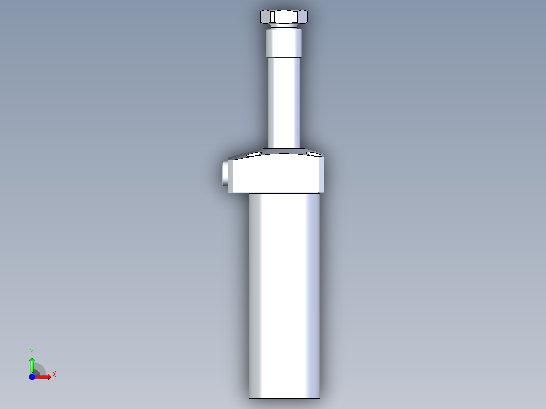 KOSMEKLHA0400-CL-Q40多系列多零件图纸模型前视图