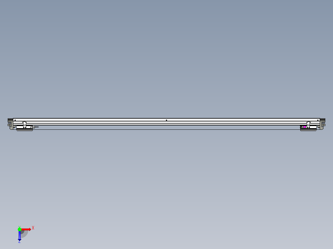 威洛博VL系列3d模型模组2VL14S1Y-S1800俯视图