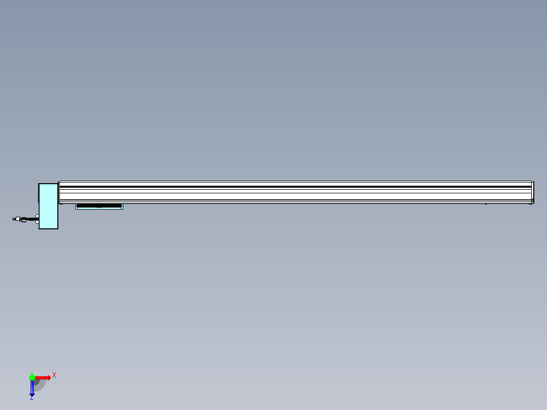 威洛博VBC同步带传动一无尘环境VBC14-L45-S1300-BRU-ZP40-C3俯视图