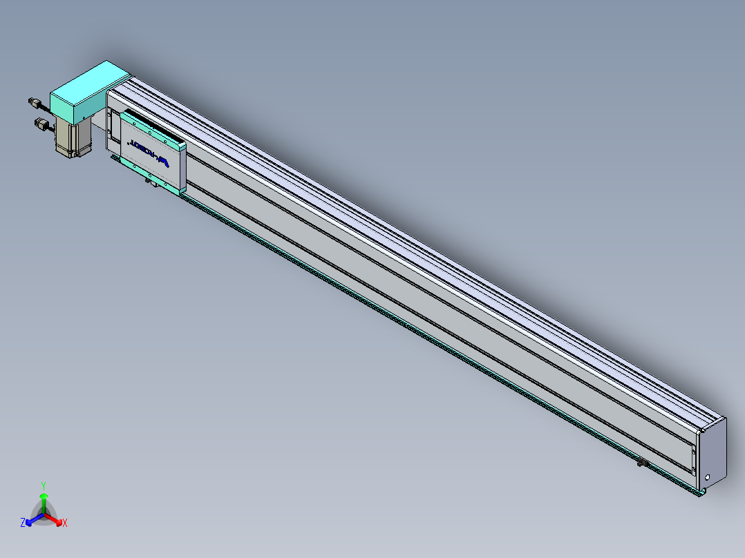 威洛博VBC同步带传动一无尘环境VBC14-L45-S1300-BRU-ZP40-C3正等轴测图