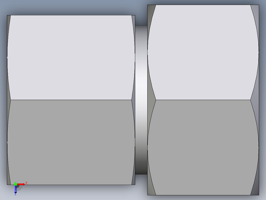 卡套式工业通用硬管接头EO_Swivel_connector_GAI25SM71俯视图