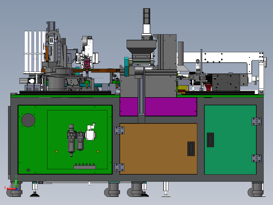 充电接口检测自动化设备sw17后视图