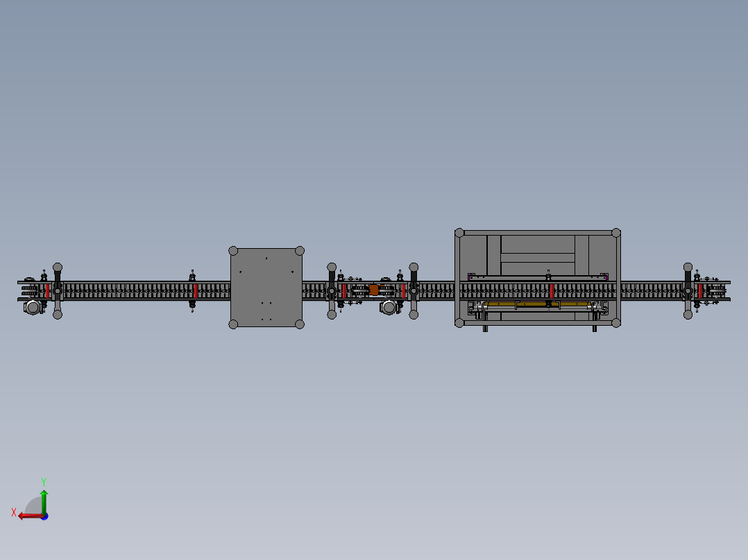B02-Filling and Capping Machine灌装机3D数模图纸 STP格式后视图