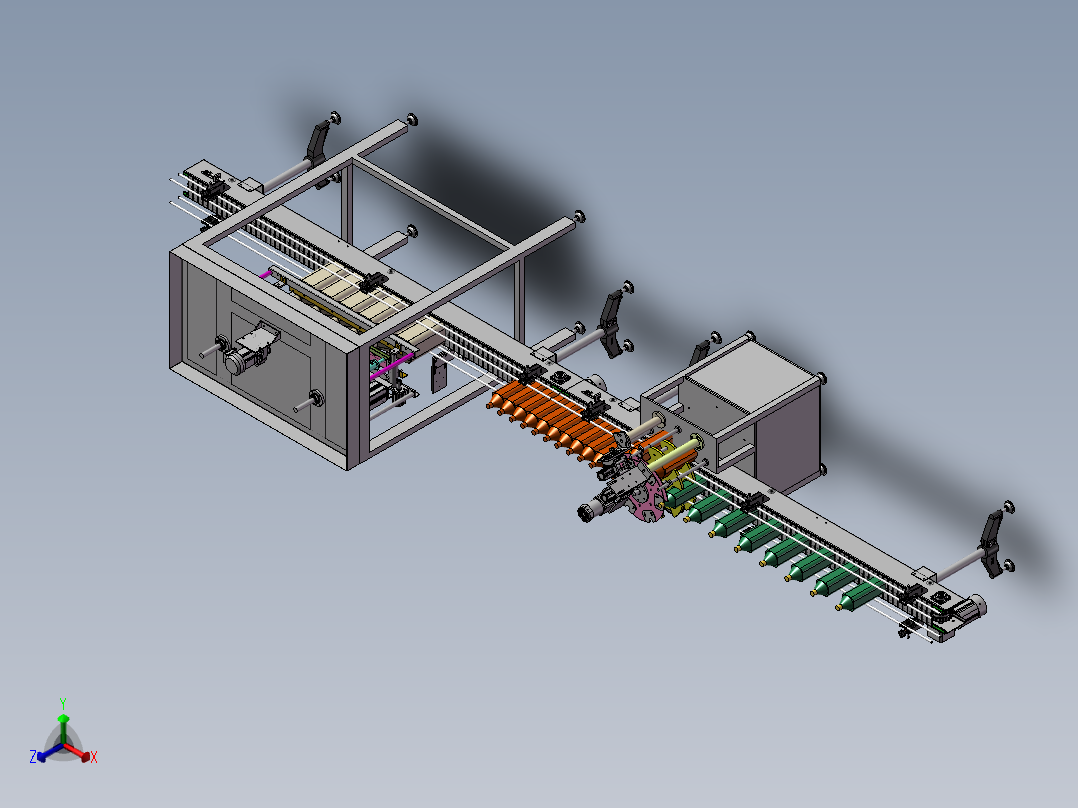 B02-Filling and Capping Machine灌装机3D数模图纸 STP格式正等轴测图