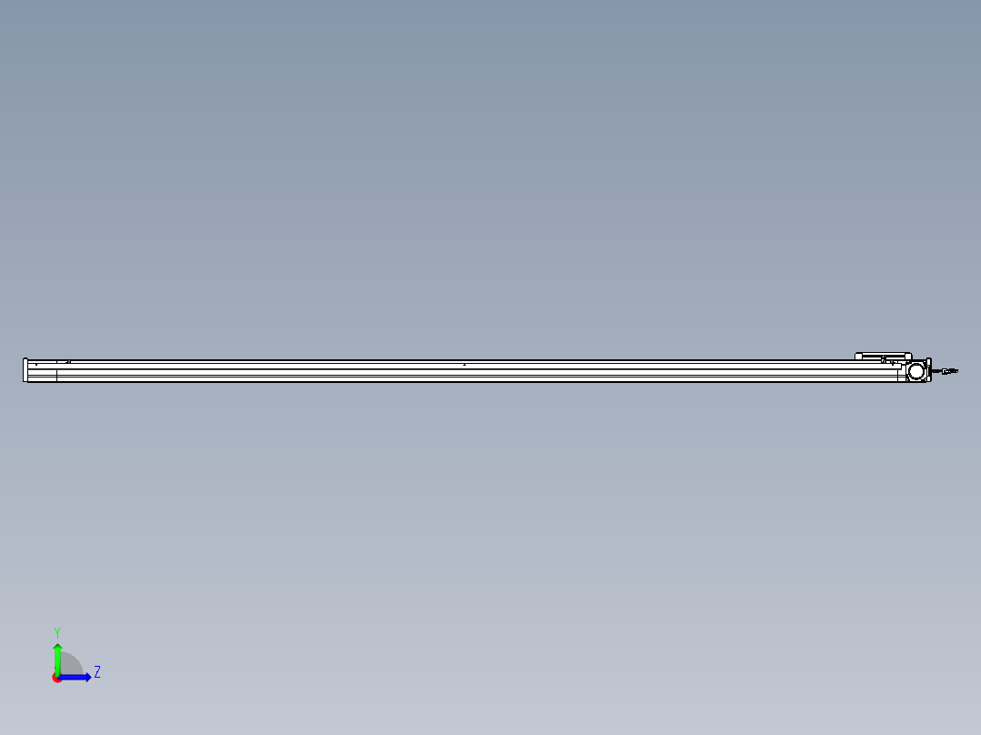 威洛博LB.GB同步带传动--欧规系列LB6A-L130-S2350-BR左视图