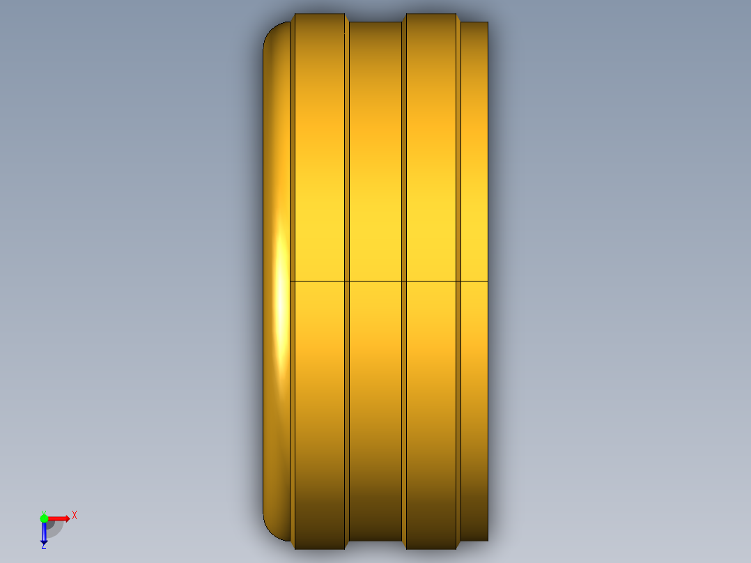 水管接头Hose Cap Nut 96GH-12俯视图