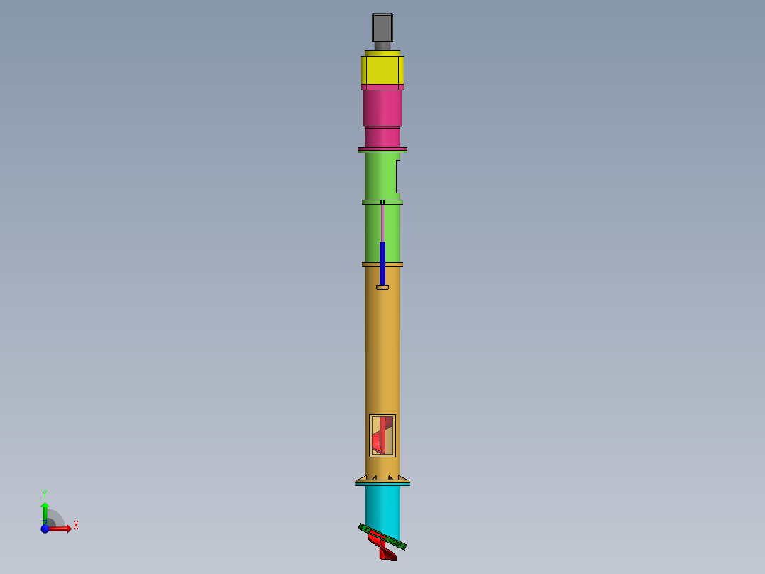 盾构螺旋输送机的设计前视图