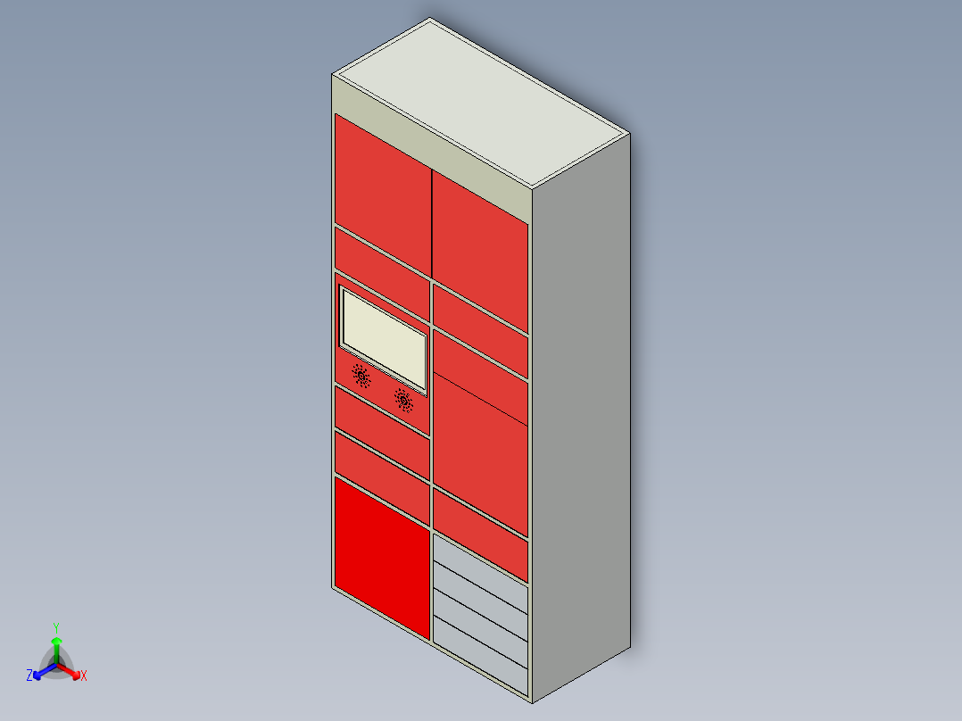 特大号桌子正等轴测图