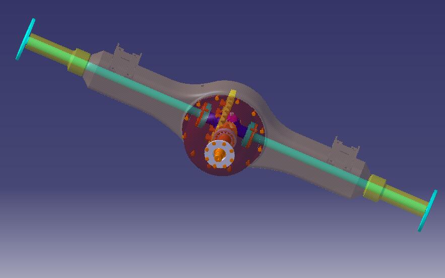 某后轮驱动商用车非断开式驱动桥设计和有限元分析【含三维catia+CAD图+文档】