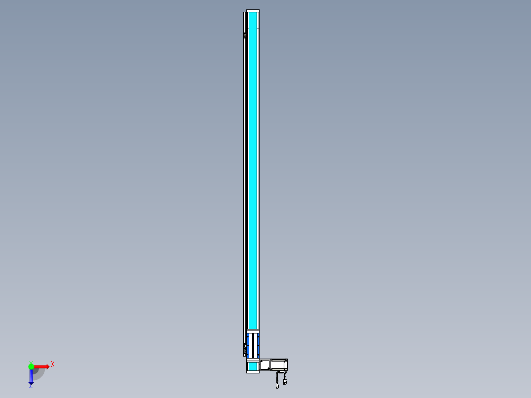 威洛博LB.GB同步带传动--欧规系列LB6A-L130-S1550-BL俯视图