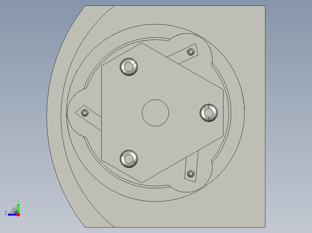 汽车空调压缩机--2--stp右视图