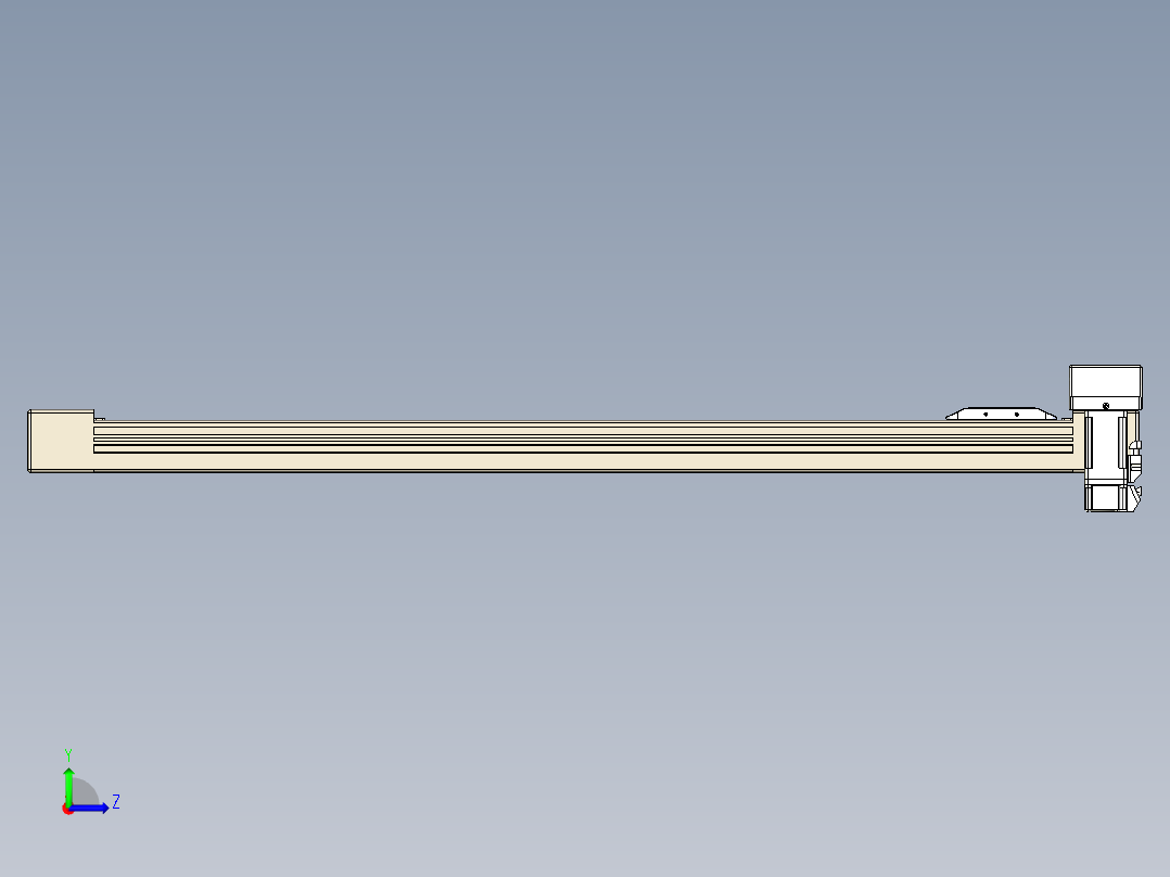 同步带全封闭直线模组TPA-HCB-65S-90-L750-ML-Y-P10-N3左视图