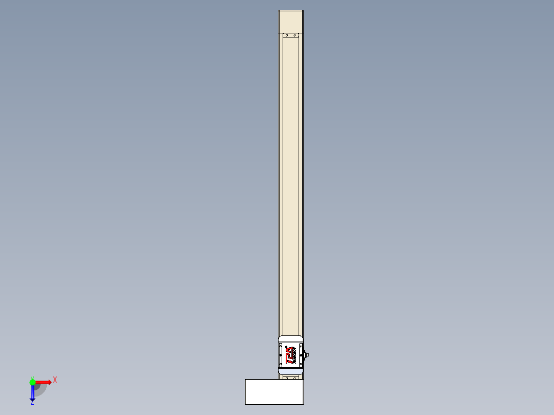 同步带全封闭直线模组TPA-HCB-65S-90-L750-ML-Y-P10-N3俯视图