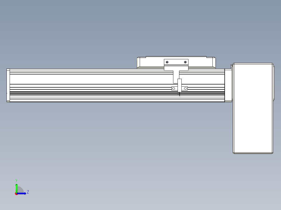 同步带全封闭直线模组TPA-HCB-105D-90-L150-LP-C-P20-N3左视图