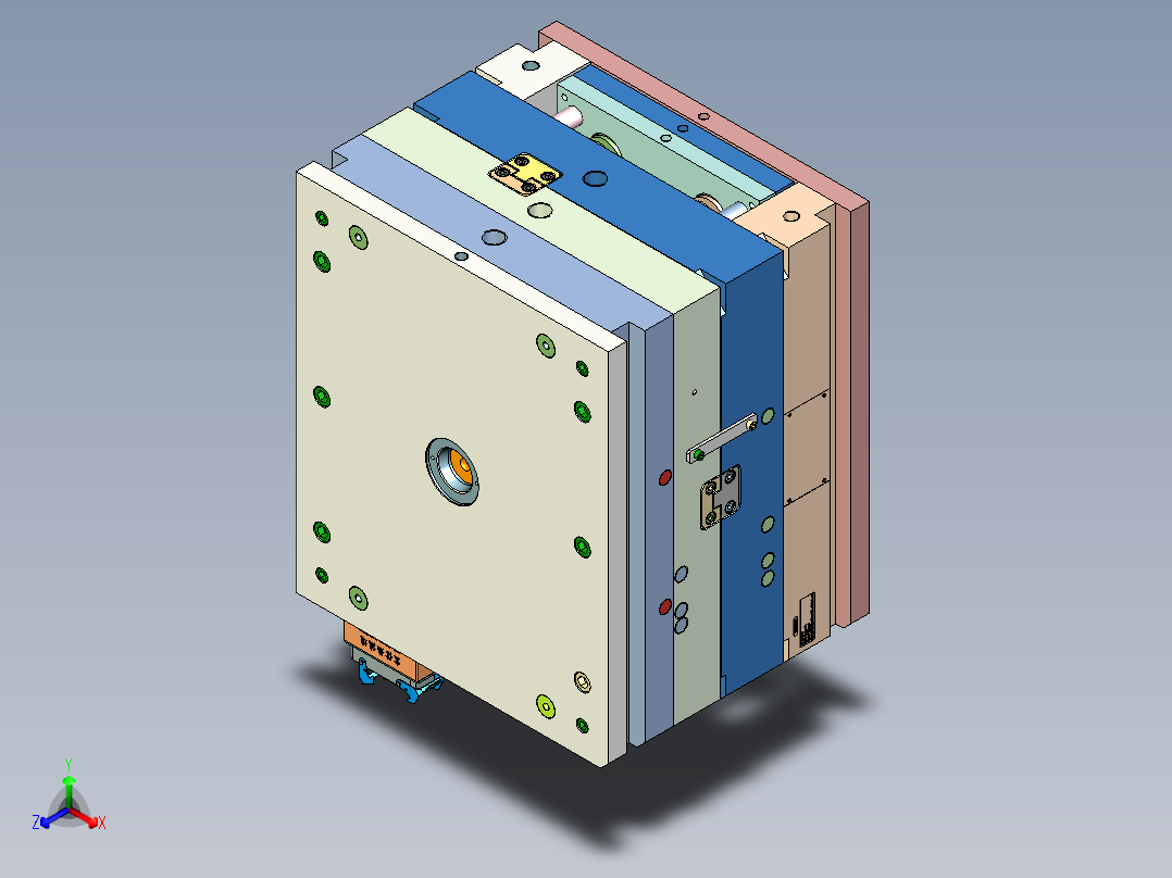 消毒器面盖（热流道）正等轴测图