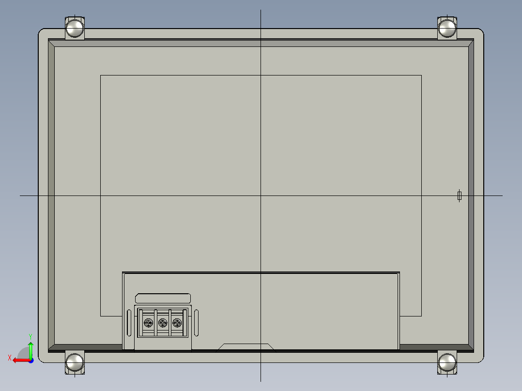 基恩士LK-HD1001_kc图纸模型后视图