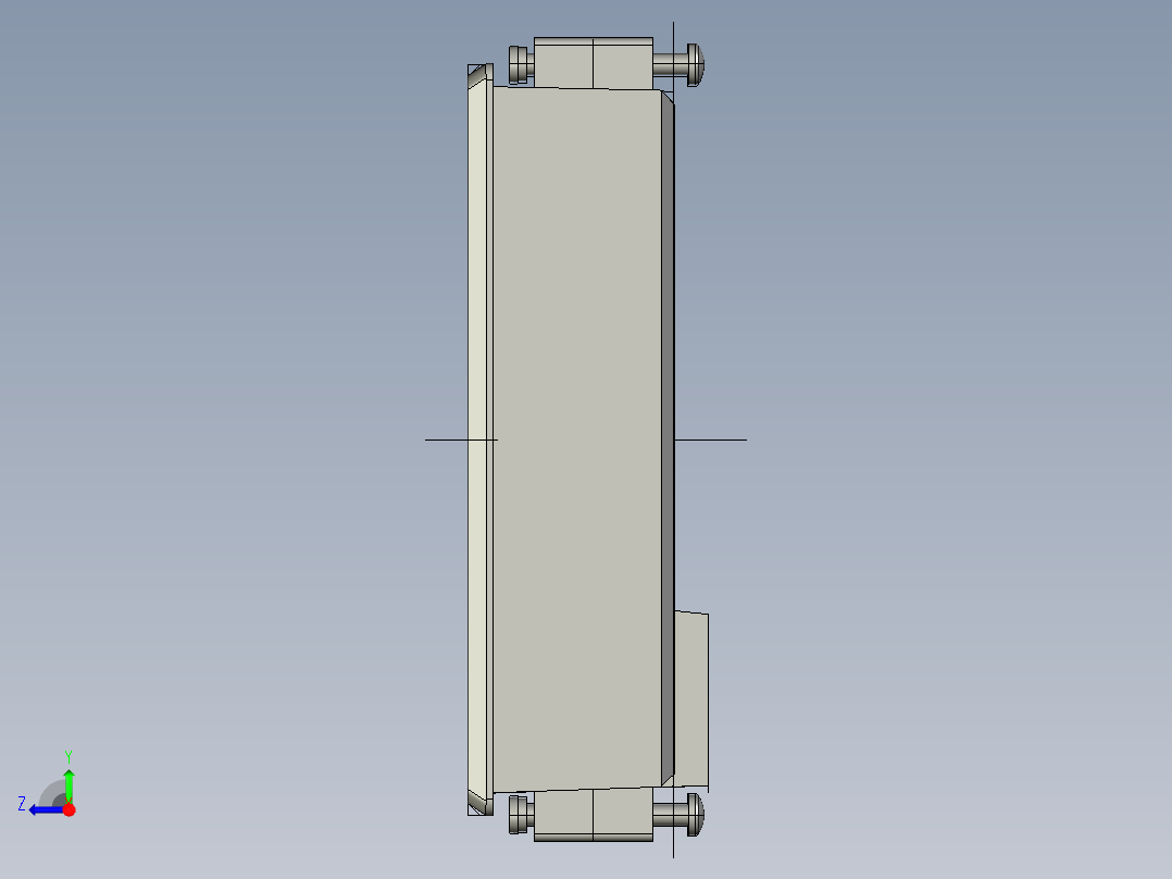 基恩士LK-HD1001_kc图纸模型右视图