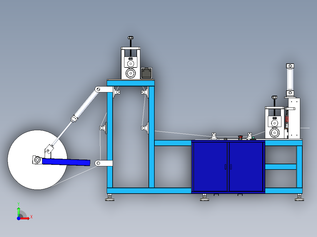 布料裁切机设计前视图