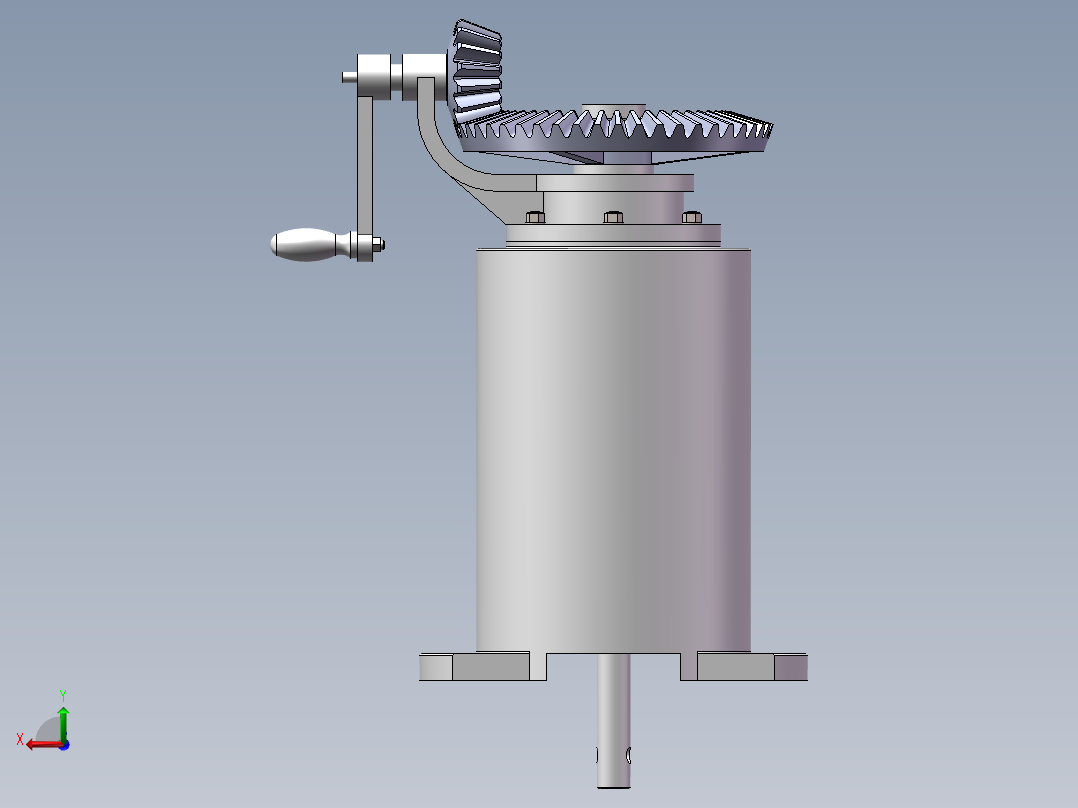 丝杠-齿轮-摇杆-成图大赛后视图