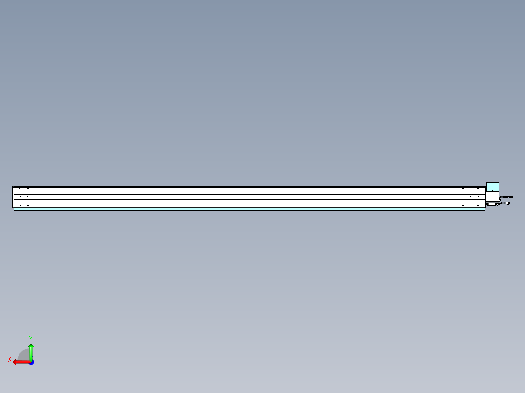 威洛博VBC同步带传动一无尘环境VBC14-L45-S2850-BRU-ZP75-C3后视图