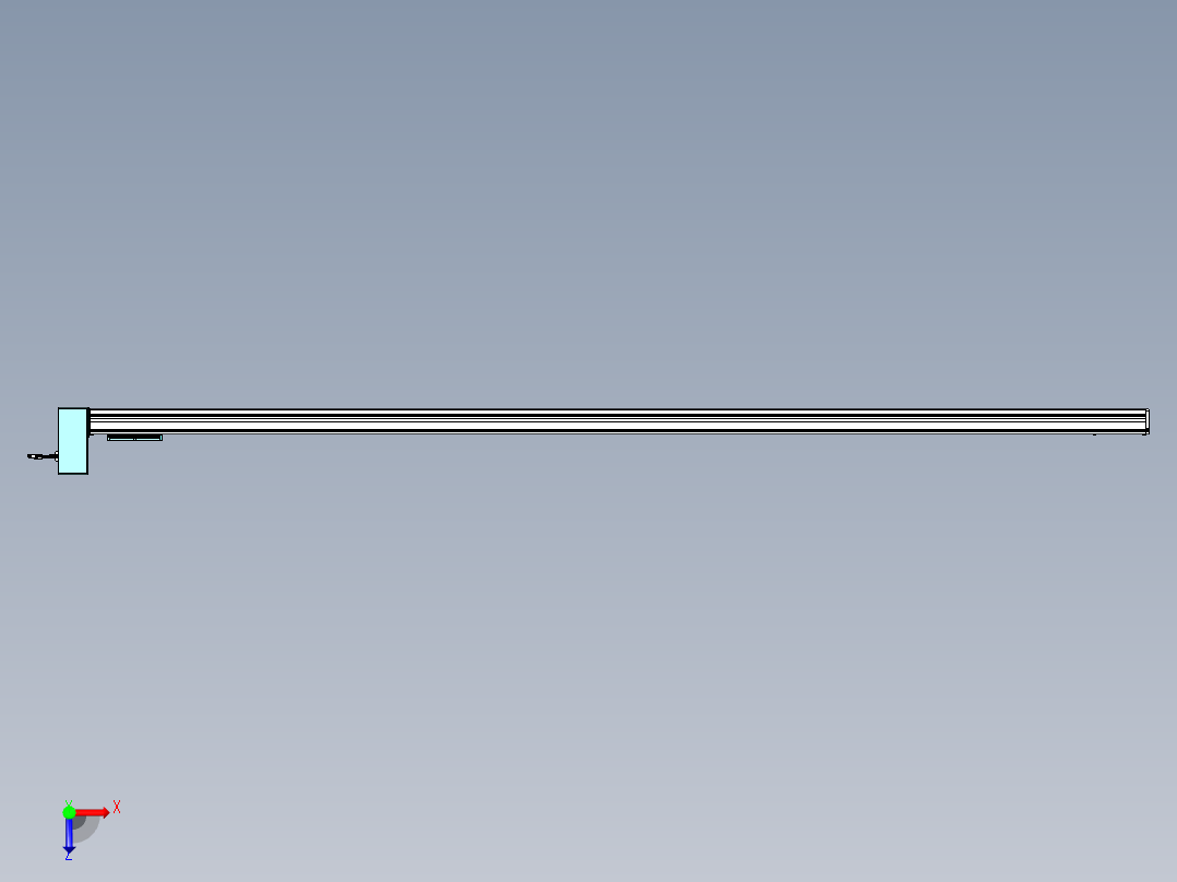 威洛博VBC同步带传动一无尘环境VBC14-L45-S2850-BRU-ZP75-C3俯视图