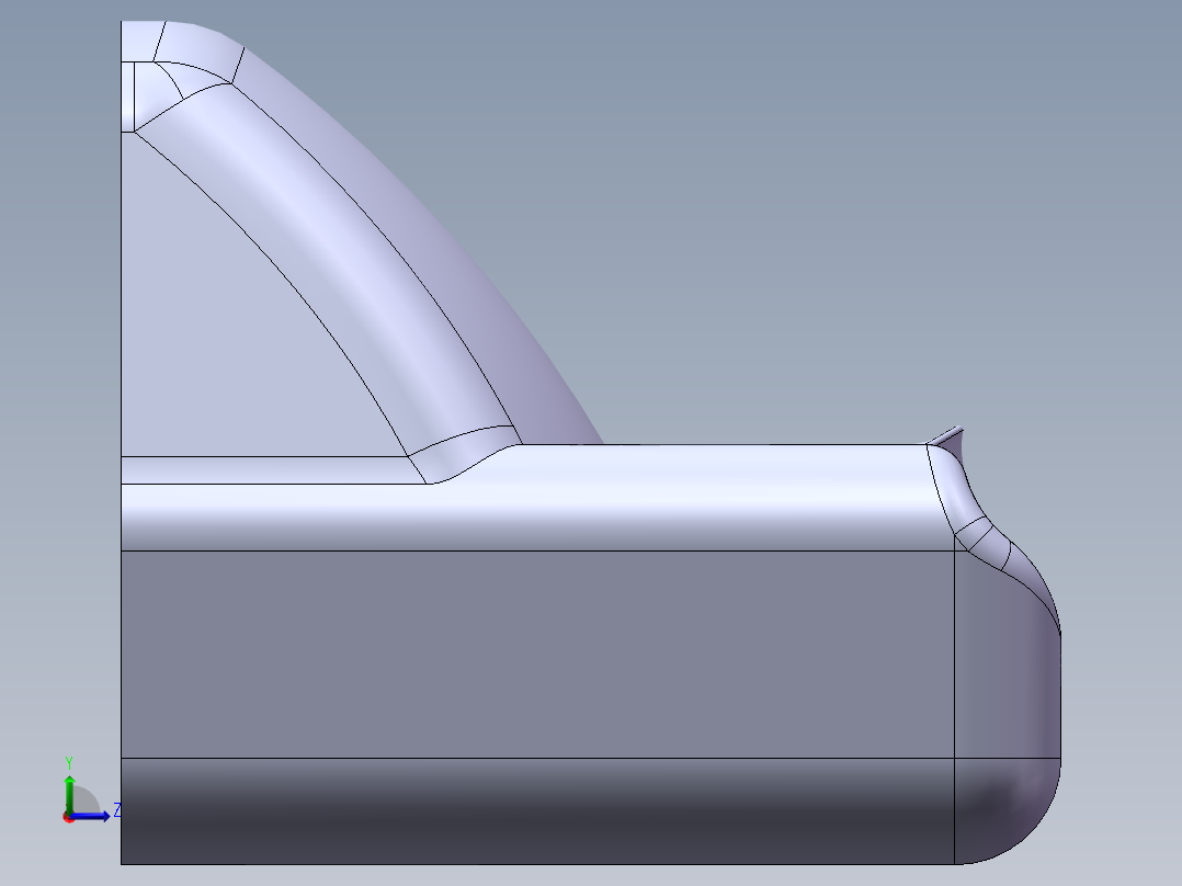 汽车后备箱左视图