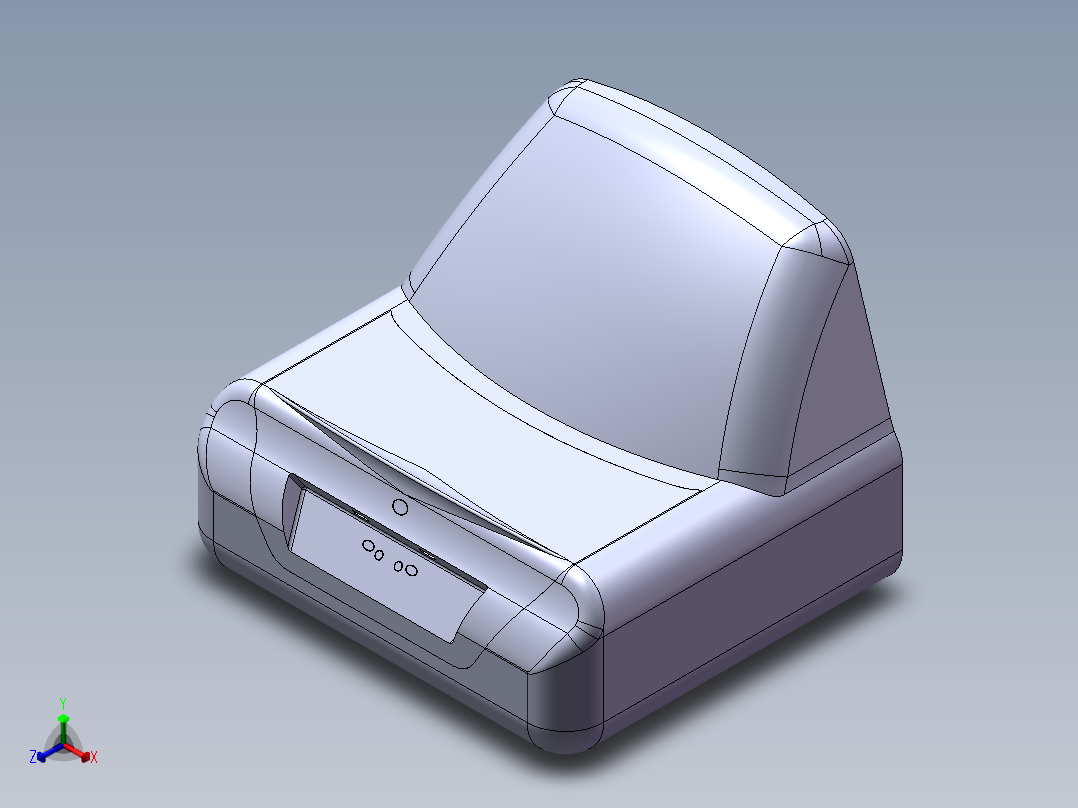 汽车后备箱正等轴测图