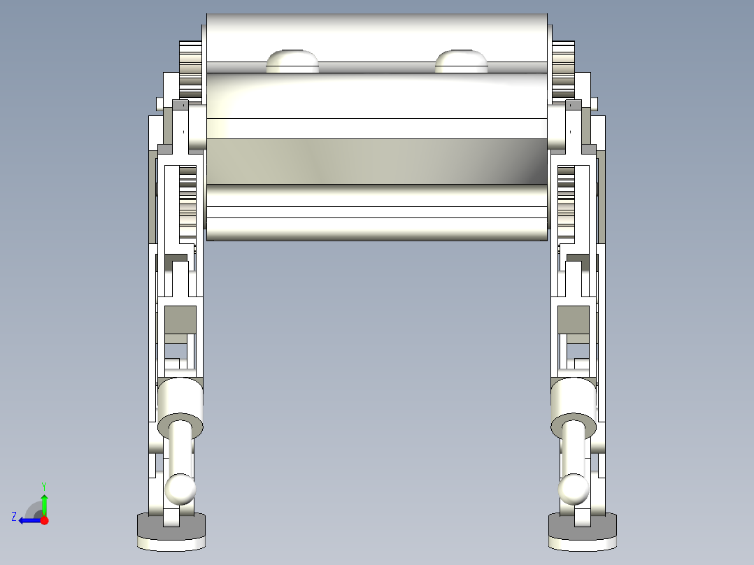 青蛙弹跳机器人右视图