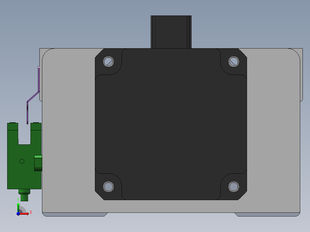 电动滑台模组SDM100直连模型前视图