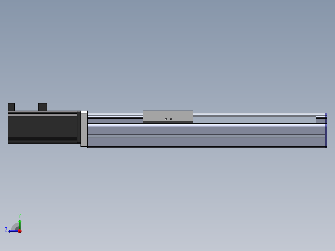 电动滑台模组SDM100直连模型右视图