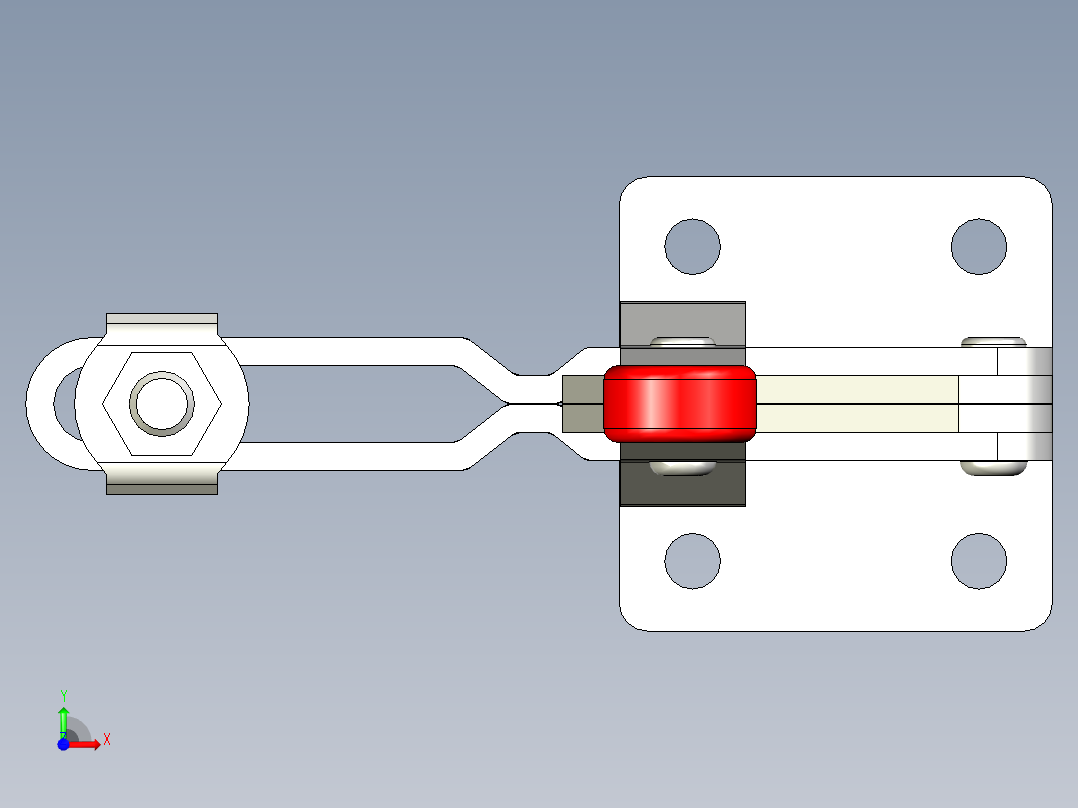 垂直式夾鉗SSP(N)-3D多系列多零件图纸模型前视图