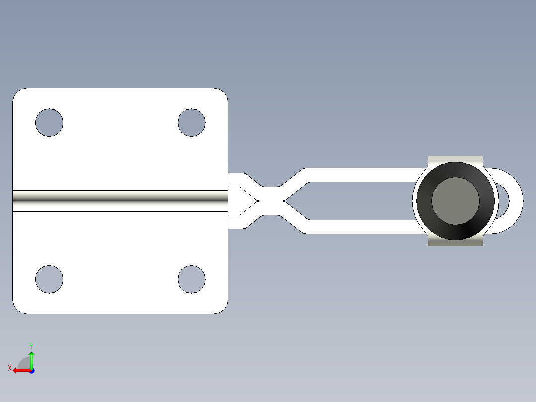 垂直式夾鉗SSP(N)-3D多系列多零件图纸模型后视图