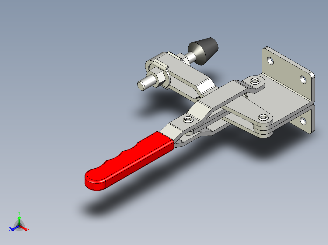 垂直式夾鉗SSP(N)-3D多系列多零件图纸模型正等轴测图