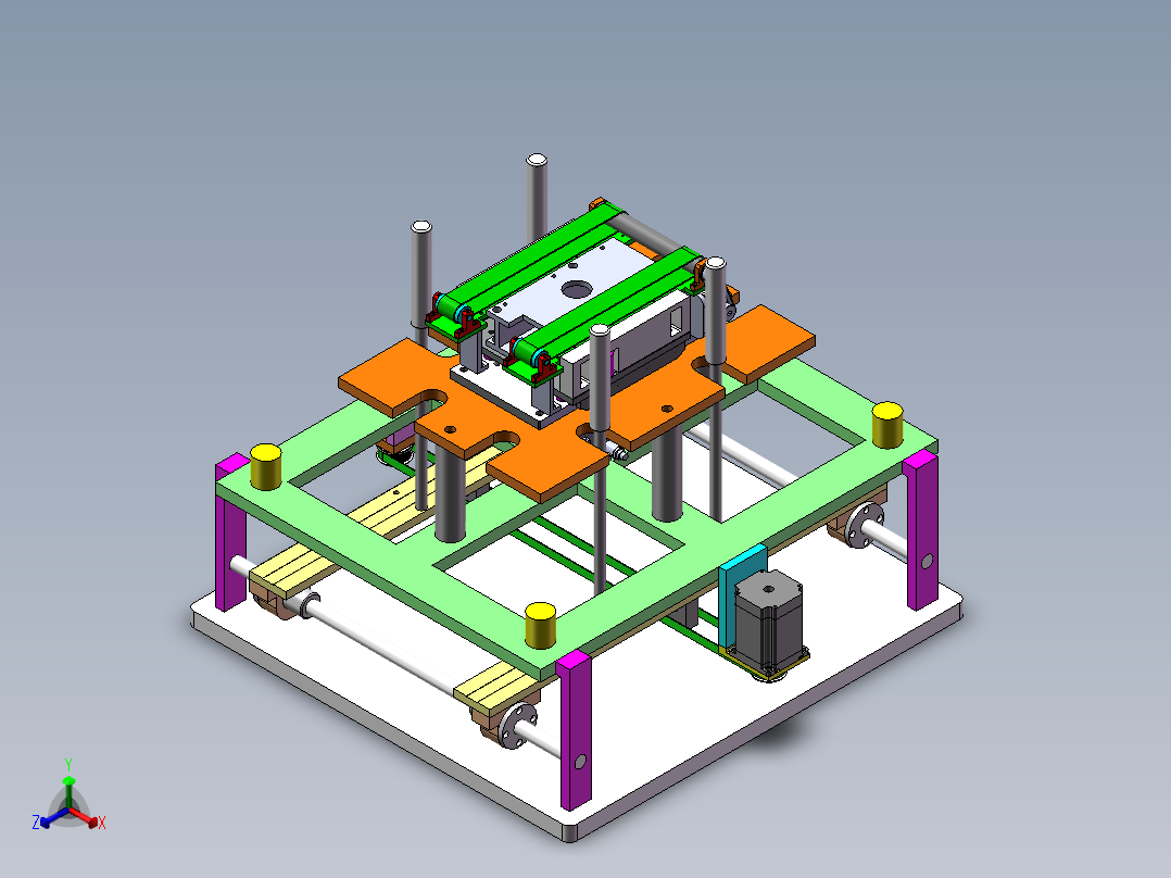 板材定位送料机sw18正等轴测图