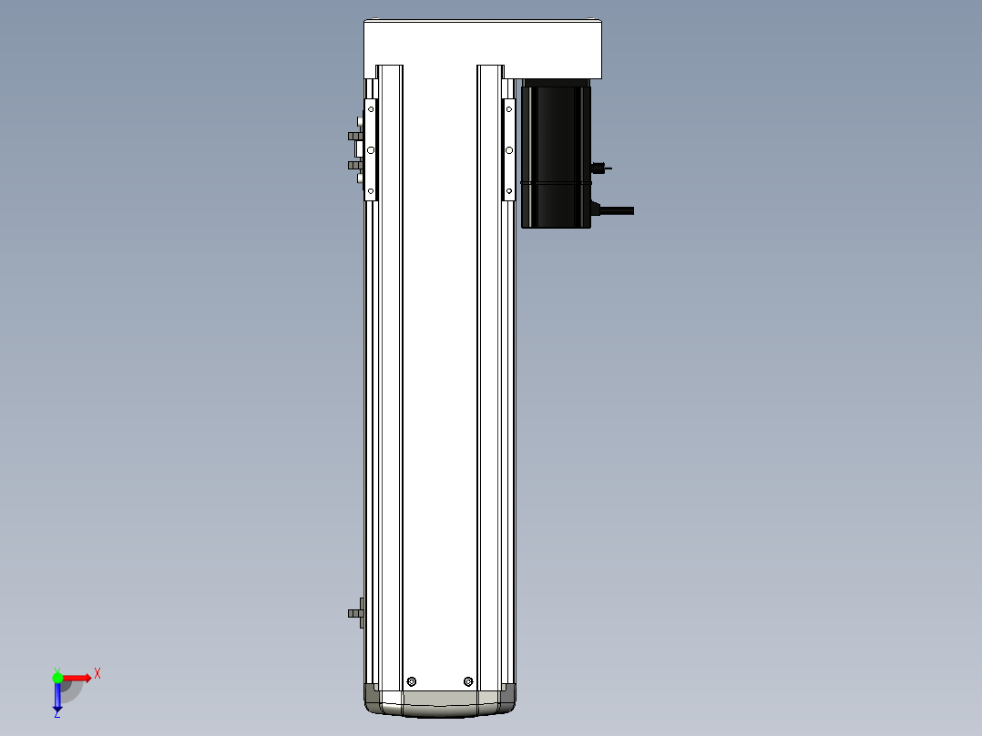 Toyo东佑达直线模组-ETH13-400-BR-200W+煞車俯视图