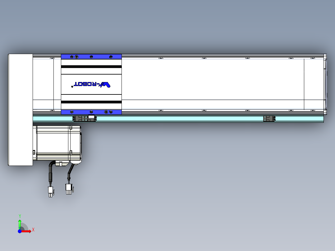 VF丝杆传动-一般环境VF14-Lxx-C-S400-BL-ZP75-C3前视图