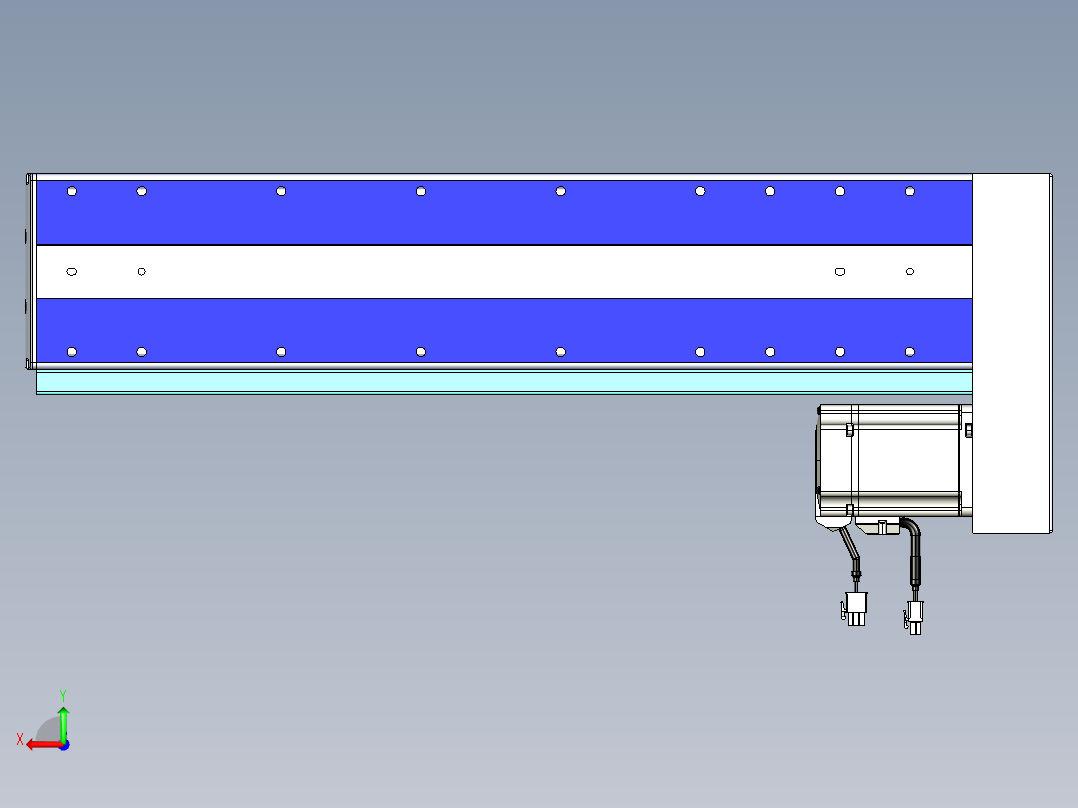 VF丝杆传动-一般环境VF14-Lxx-C-S400-BL-ZP75-C3后视图