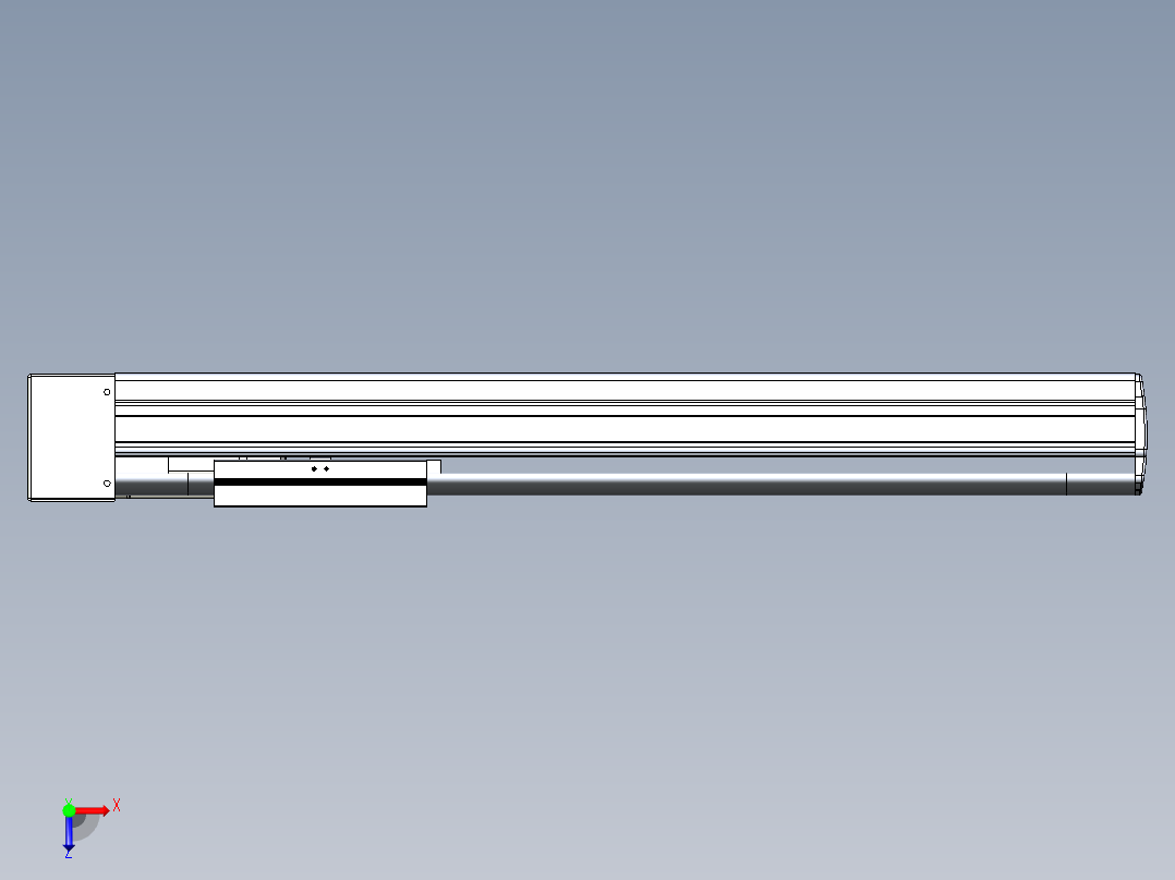 VF丝杆传动-一般环境VF14-Lxx-C-S400-BL-ZP75-C3俯视图