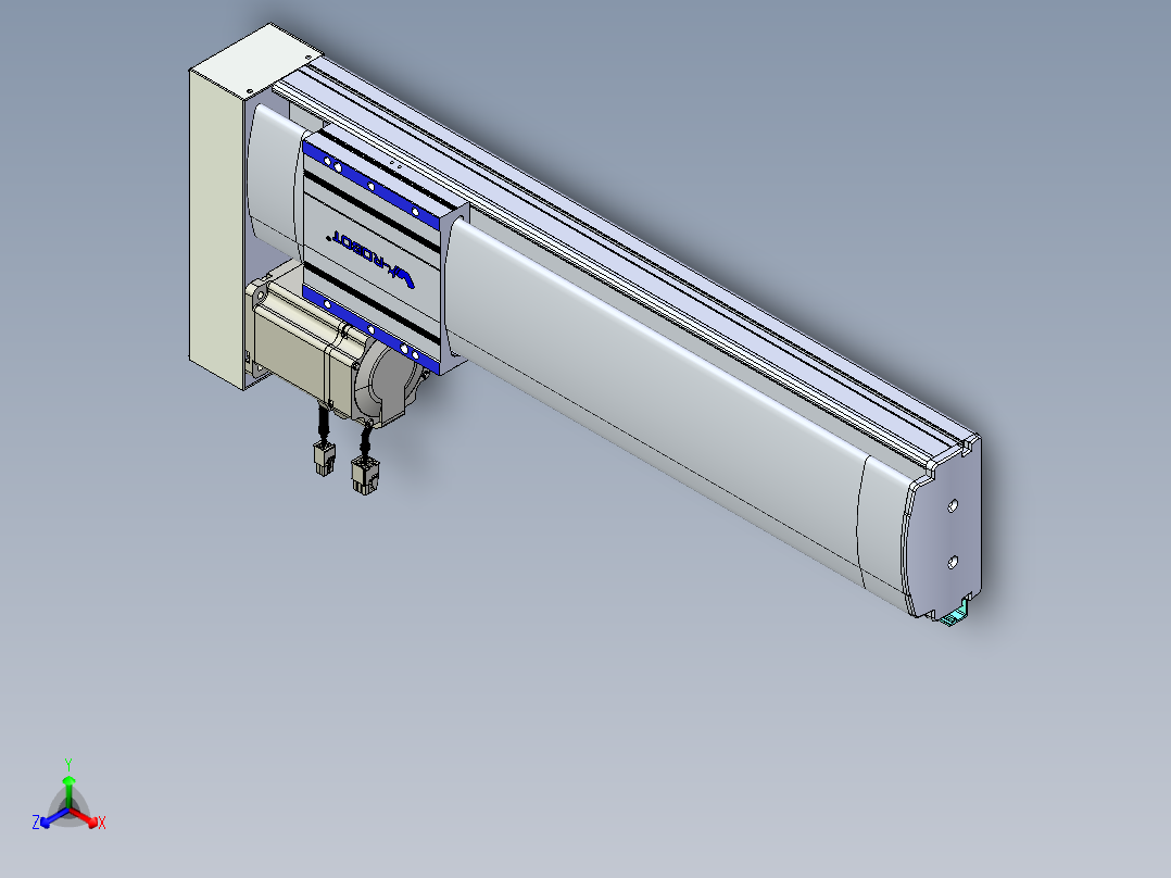 VF丝杆传动-一般环境VF14-Lxx-C-S400-BL-ZP75-C3正等轴测图