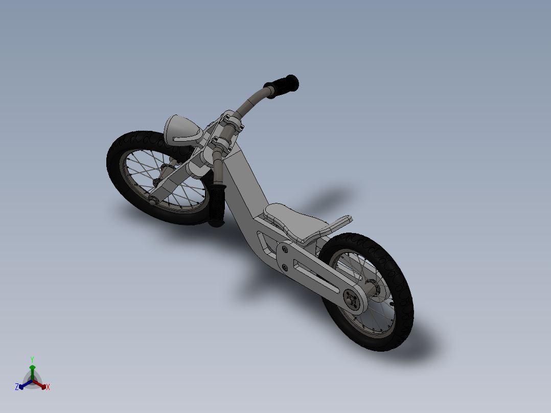 67---自行车改造的充电配件设计模型sw2010三维图纸模型设计图纸正等轴测图