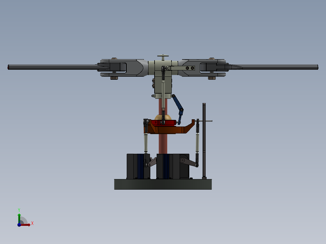 转子组件前视图