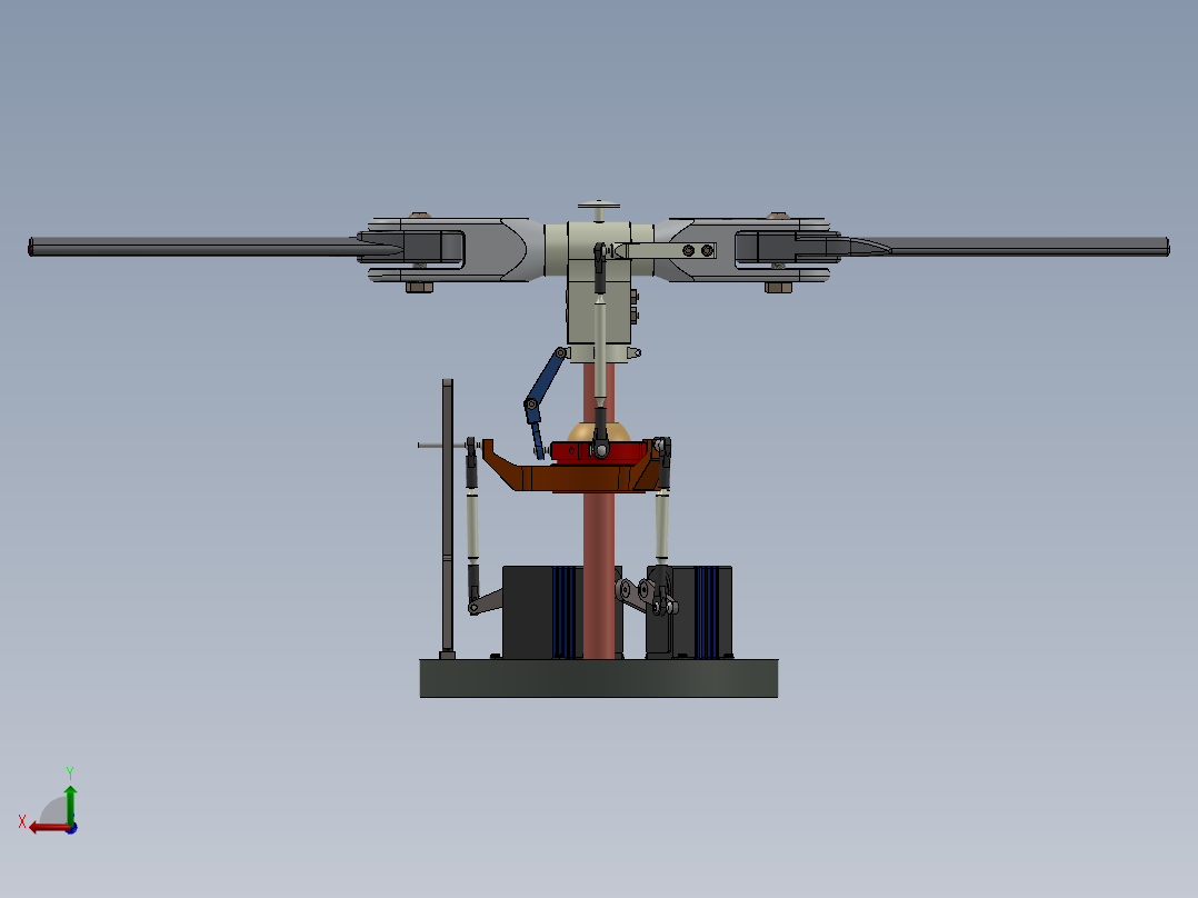 转子组件后视图